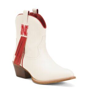 VACCARI BOOTS White Nebraska Lucy Cowgirl Booties